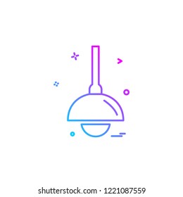 Table Lamp icon design vector