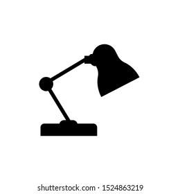 Table Lamp Icon - Desk Light Vector, Sign and Symbol Presented in Glyph for Design, Presentation, Website or Apps Elements.