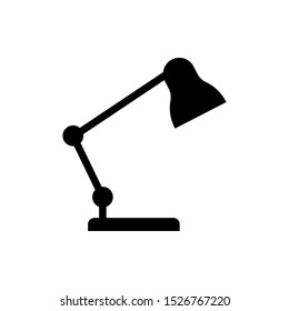 Table Lamp Icon. Desk Light Symbol. Applied for Design, Presentation, Website or Apps Elements - Vector.