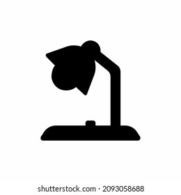 Icono de la lámpara de mesa: vector ligero de escritorio, signo y símbolo para elementos de diseño, presentación, sitio web o aplicaciones.