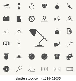 table lamp icon. Detailed set of  Minimalistic  icons. Premium quality graphic design sign. One of the collection icons for websites, web design, mobile app on colored background