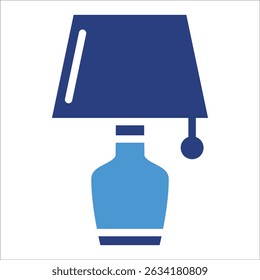 Table Lamp Icon Element For Design