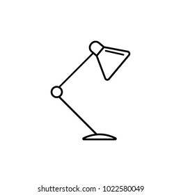 table lamp icon. Element of home appliances for mobile concept and web apps. Thin line icon for website design and development, app development. Premium icon on white background