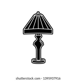 Table Lamp  icon. Element of household for mobile concept and web apps icon. Glyph, flat icon for website design and development, app development
