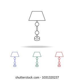 table lamp icon. Elements in multi colored icons for mobile concept and web apps. Icons for website design and development, app development on white background