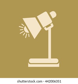 Table Lamp Icon. Eps-10.