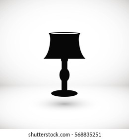 table lamp icon, flat design best vector icon