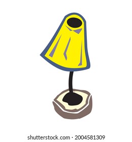 Icono de lámpara de mesa. Ilustración plana del icono vectorial de la lámpara de mesa aislado en fondo blanco en EPS10