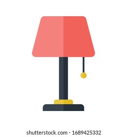 table lamp icon flat style vector design