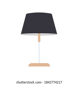 Table lamp icon. Table lamp in flat style. Isolated. Vector.