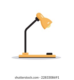 Icono de lámpara de mesa, diseño de estilo plano. Ilustración vectorial moderna de la lámpara de mesa
