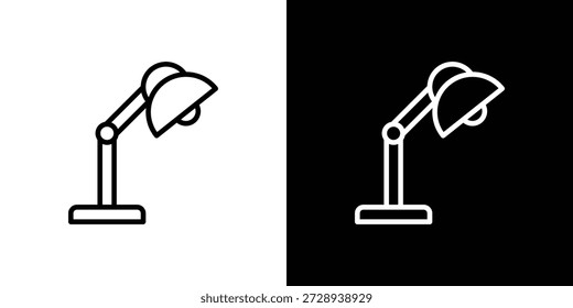 Gráfico de icono de lámpara de mesa, trazo editable. Conveniente para el diseño del Sitio web, logotipo, App, Plantilla, y ui ux.