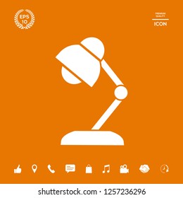 Table lamp icon. Graphic elements for your design