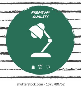 Table lamp icon. Graphic elements for your design