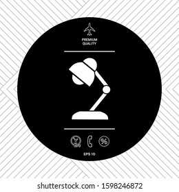 Table lamp icon. Graphic elements for your design