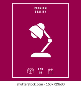 Table lamp icon. Graphic elements for your design