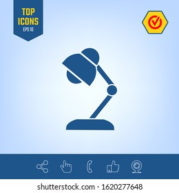 Table lamp icon. Graphic elements for your design