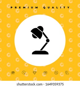 Table lamp icon. Graphic elements for your design