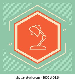 Table lamp icon. Graphic elements for your design