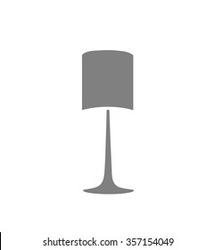 table lamp icon grey on white background vector illustration 