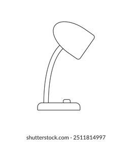 Icono de la lámpara de mesa diseño de ilustración