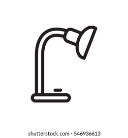 table lamp icon illustration isolated vector sign symbol