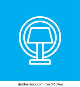 table lamp icon illustration isolated vector sign symbol