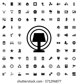 table lamp icon illustration isolated vector sign symbol