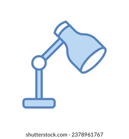 Icono de la lámpara de tabla aislar ilustración de material vectorial de fondo blanco