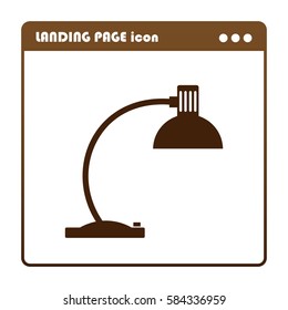 table lamp, icon for the landing page
