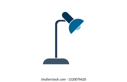 Table lamp icon. Lighting and home decor usage. Vector illustration
