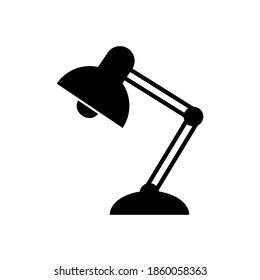 Table lamp icon, logo isolated on white background