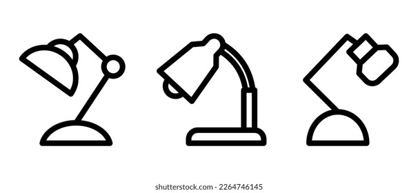 table lamp icon or logo isolated sign symbol vector illustration - high quality black style vector icons
