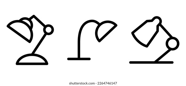 table lamp icon or logo isolated sign symbol vector illustration - high quality black style vector icons
