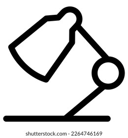 table lamp icon or logo isolated sign symbol vector illustration - high quality black style vector icons
