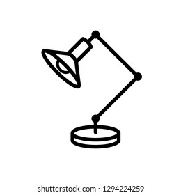 table lamp icon logo template