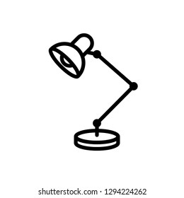 table lamp icon logo template