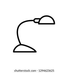 table lamp icon logo template