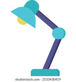 Table lamp icon office desk spotlight vector