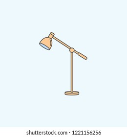 Table Lamp Icon on white background
