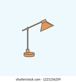 Table Lamp Icon on white background