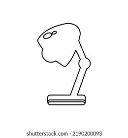 table lamp icon on a white background, vector illustration