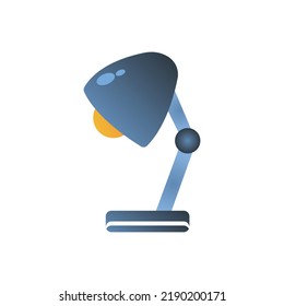 table lamp icon on a white background, vector illustration