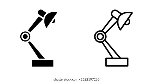 Table Lamp icon on white background