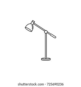 Table Lamp Icon on white background