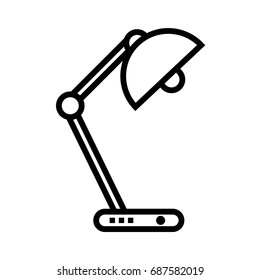 Table Lamp Icon outline
