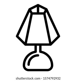 table lamp icon outline vector design