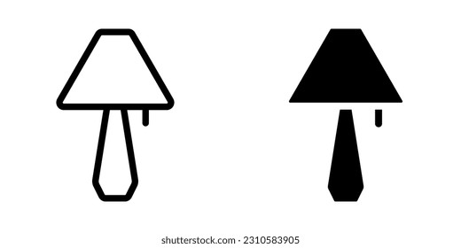 Table Lamp icon. sign for mobile concept and web design. vector illustration