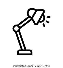 Table Lamp icon. sign for mobile concept and web design. vector illustration