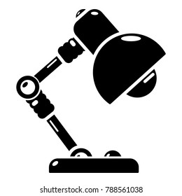 Table lamp icon. Simple illustration of table lamp vector icon for web